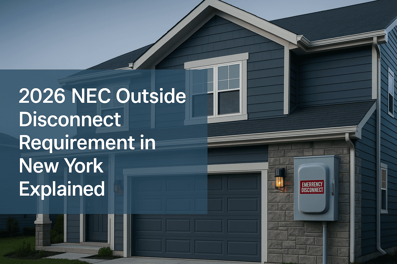 2023 NEC External Disconnect Clemens Electric